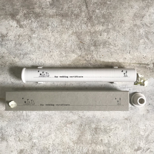 Marriage Certificate Holder Porcelain Wedding By East Of India