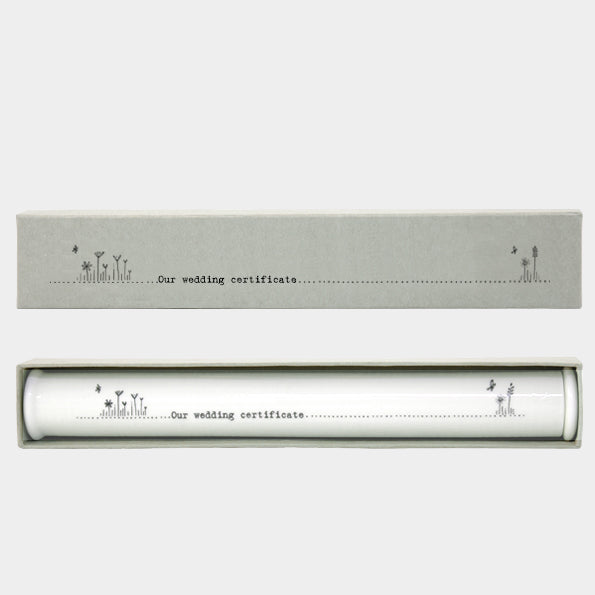 Marriage Certificate Holder Porcelain Wedding By East Of India