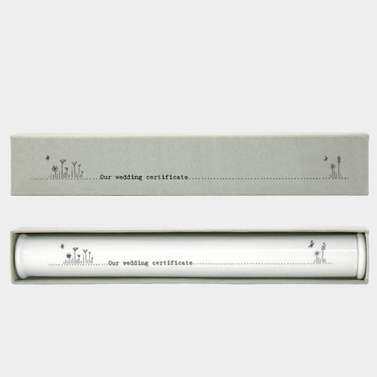 Marriage Certificate Holder Porcelain Wedding By East Of India