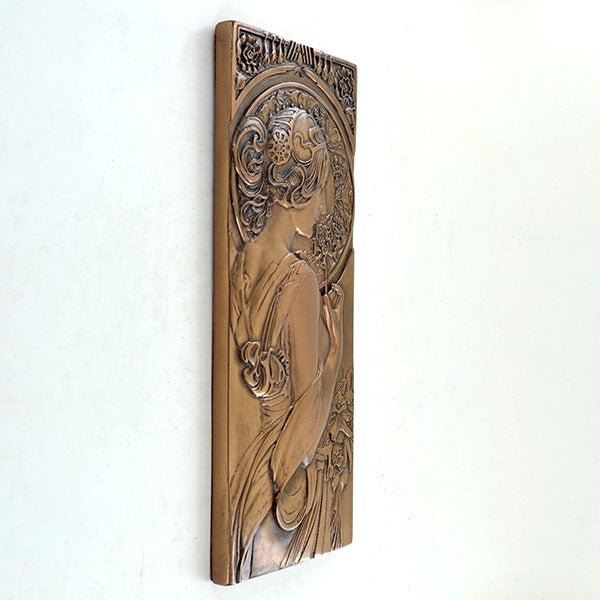 Cherry Blossom Art Deco Style Wall Plaque