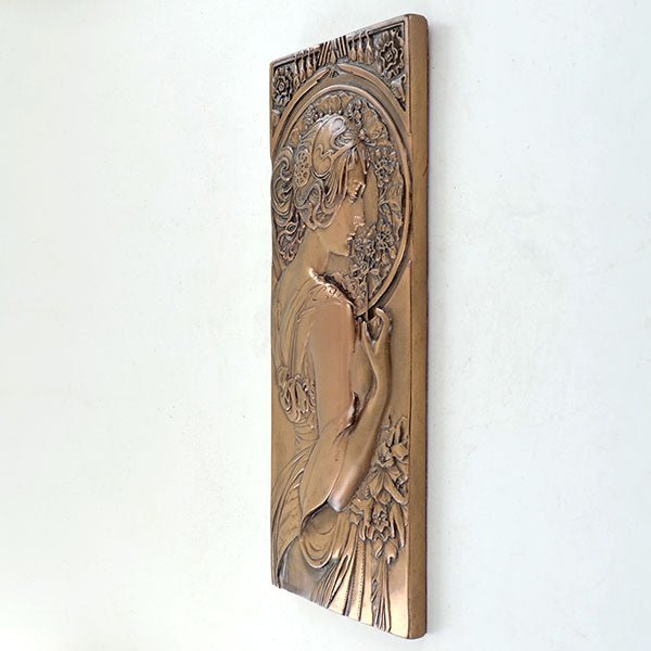 Cherry Blossom Art Deco Style Wall Plaque - Present Days