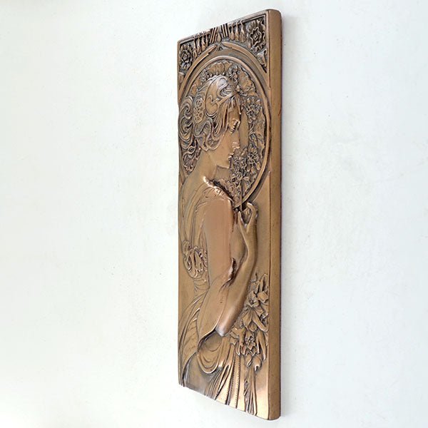 Cherry Blossom Art Deco Style Wall Plaque