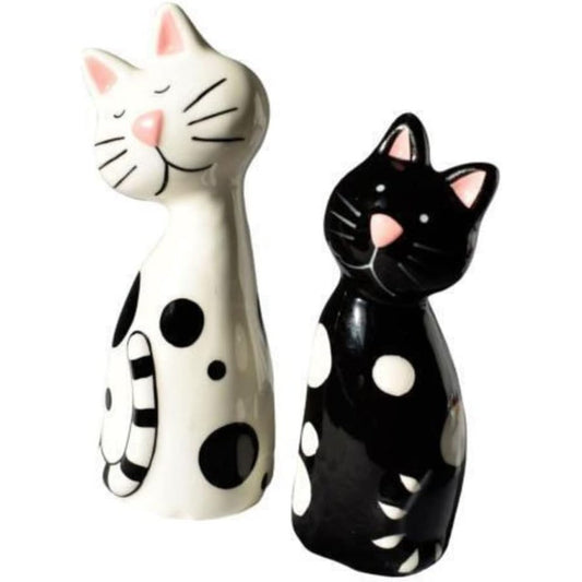 Ceramic Cat Salt & Pepper Pots Fair Trade