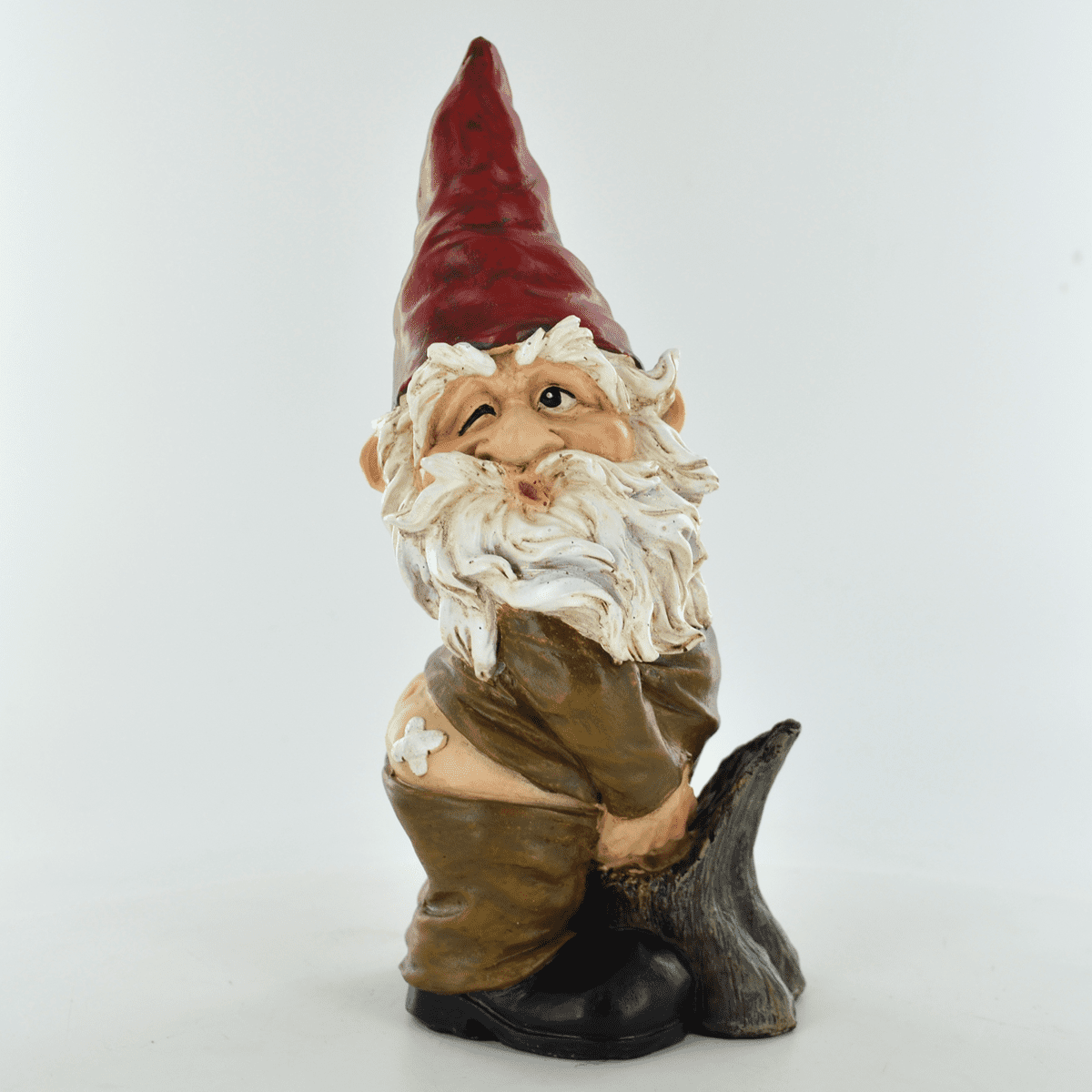 Gnome Having A Widdle Cheeky Figure Home Decor Garden Ornament