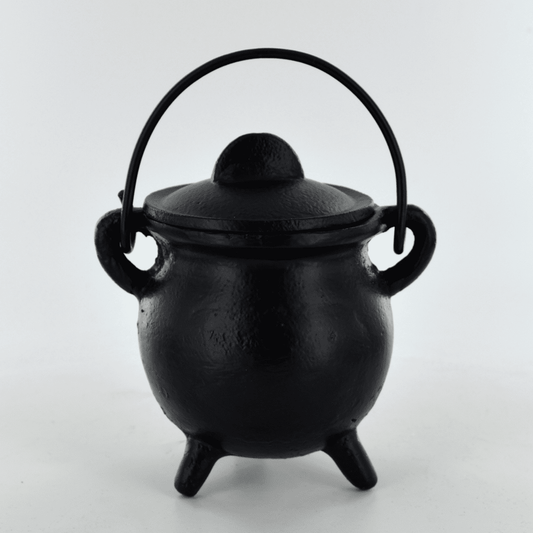 Cast Iron Cauldron Plain Design With Removable Lid