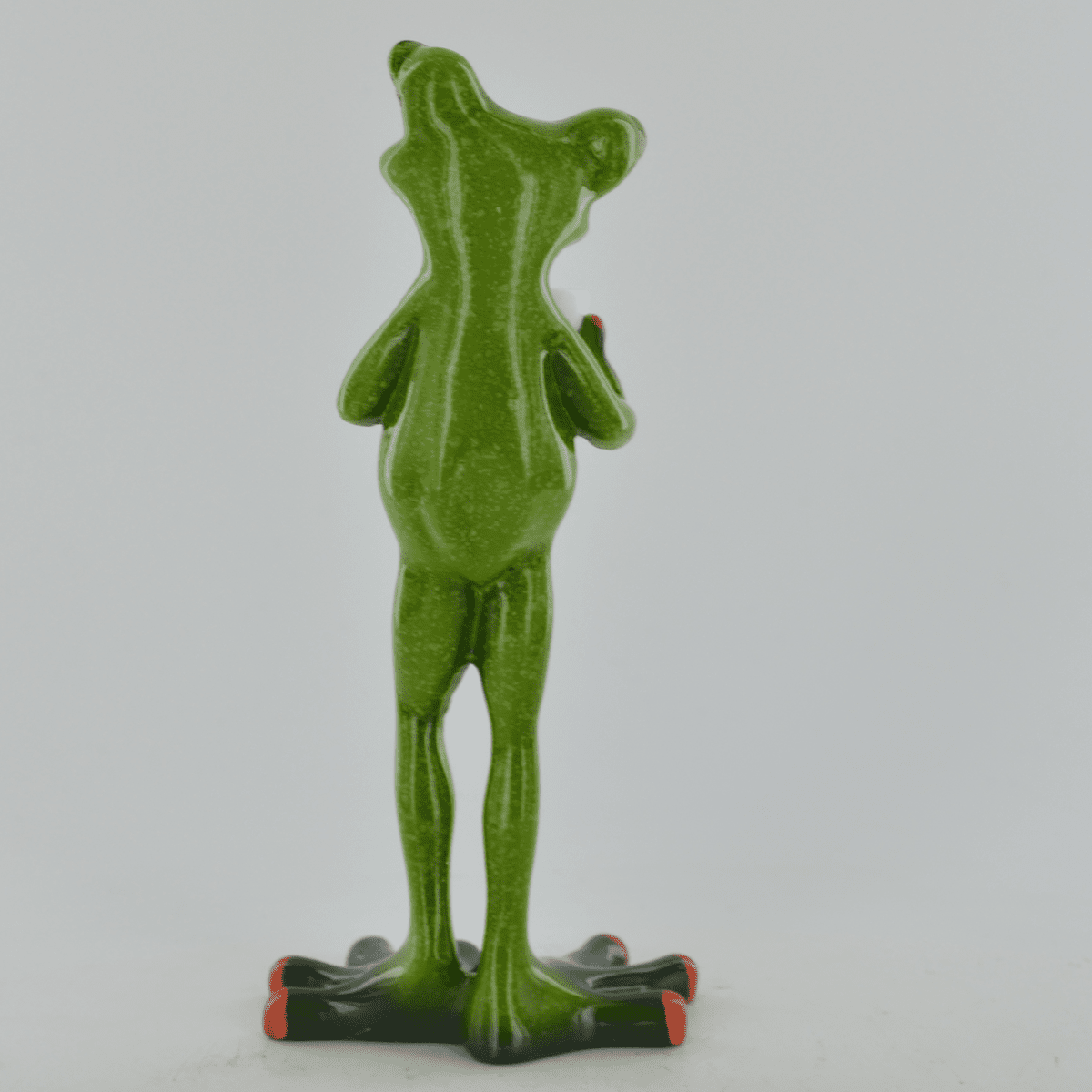 Comical Frog Coffee Break Resin Figurine