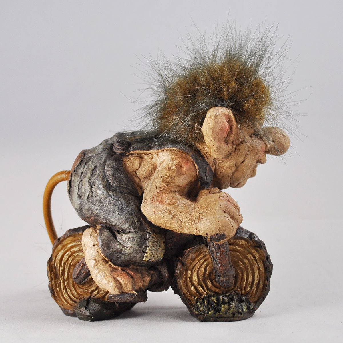 Troll Riding Bike Figure Home Or Garden - Present Days
