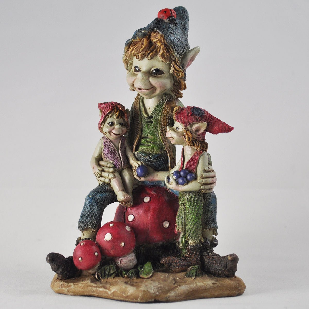 Pixie Family Garden Or Home Decor Figurine