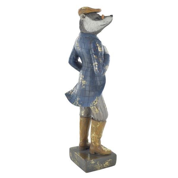 Dapper Badger Statue Novelty Gentleman Figure Dapper Animal Range
