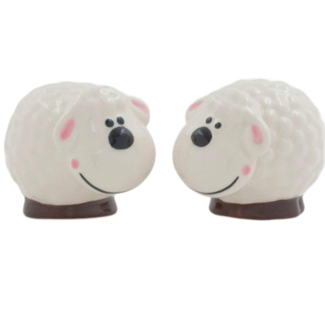 Ceramic Sheep Salt & Pepper Pots Fair Trade