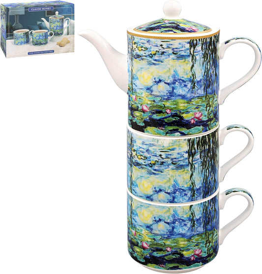 Monet China Tea for 2 Set Waterlilies Pattern