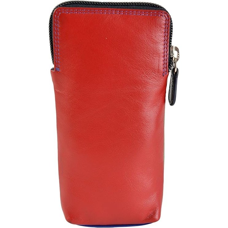 Leather Glasses Case With Zip Top By Golunski - Midnight