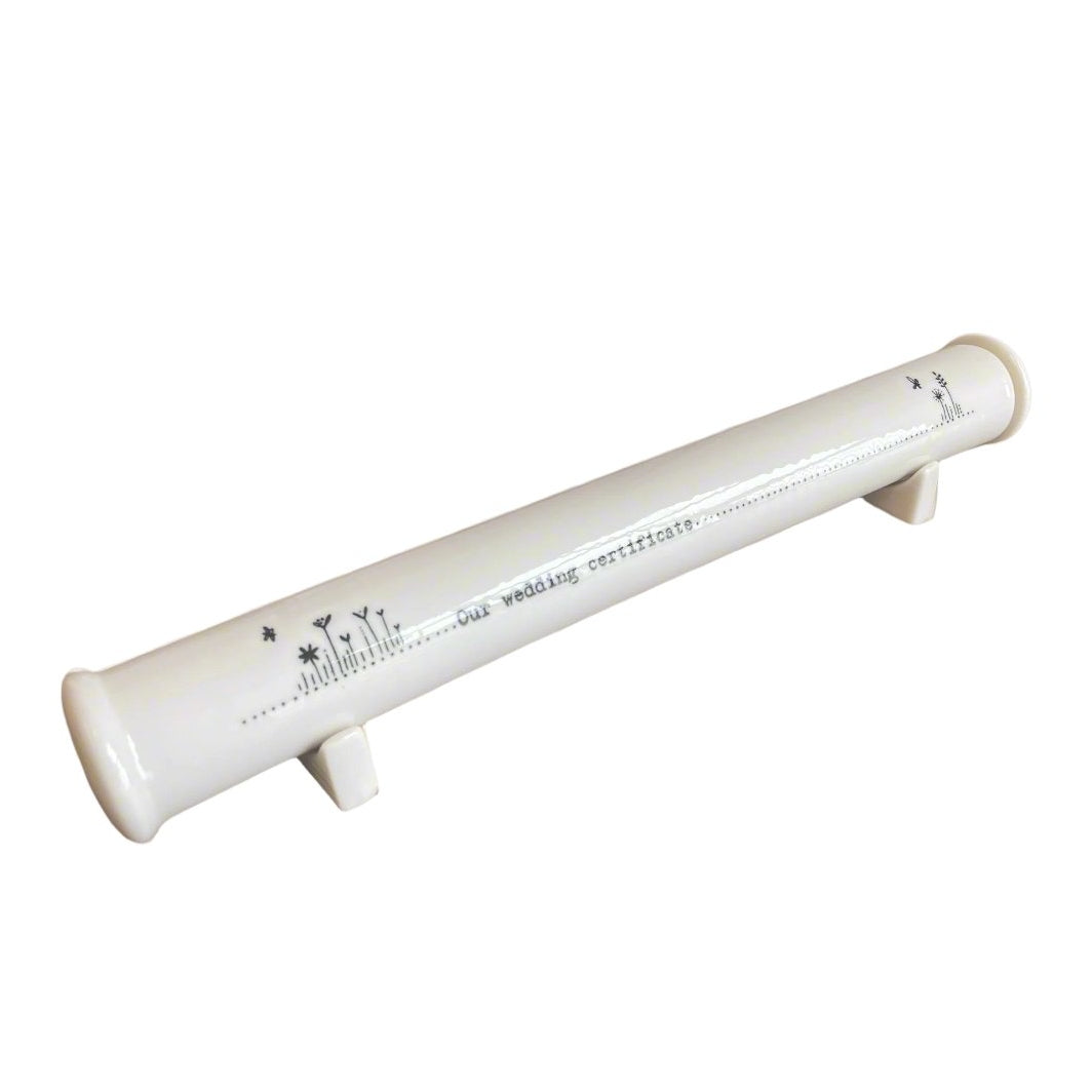 Marriage Certificate Holder Porcelain Wedding By East Of India