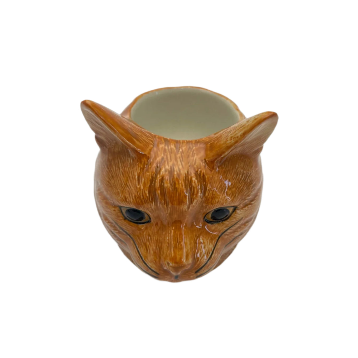Vincent Ginger Cat Face Egg Cup