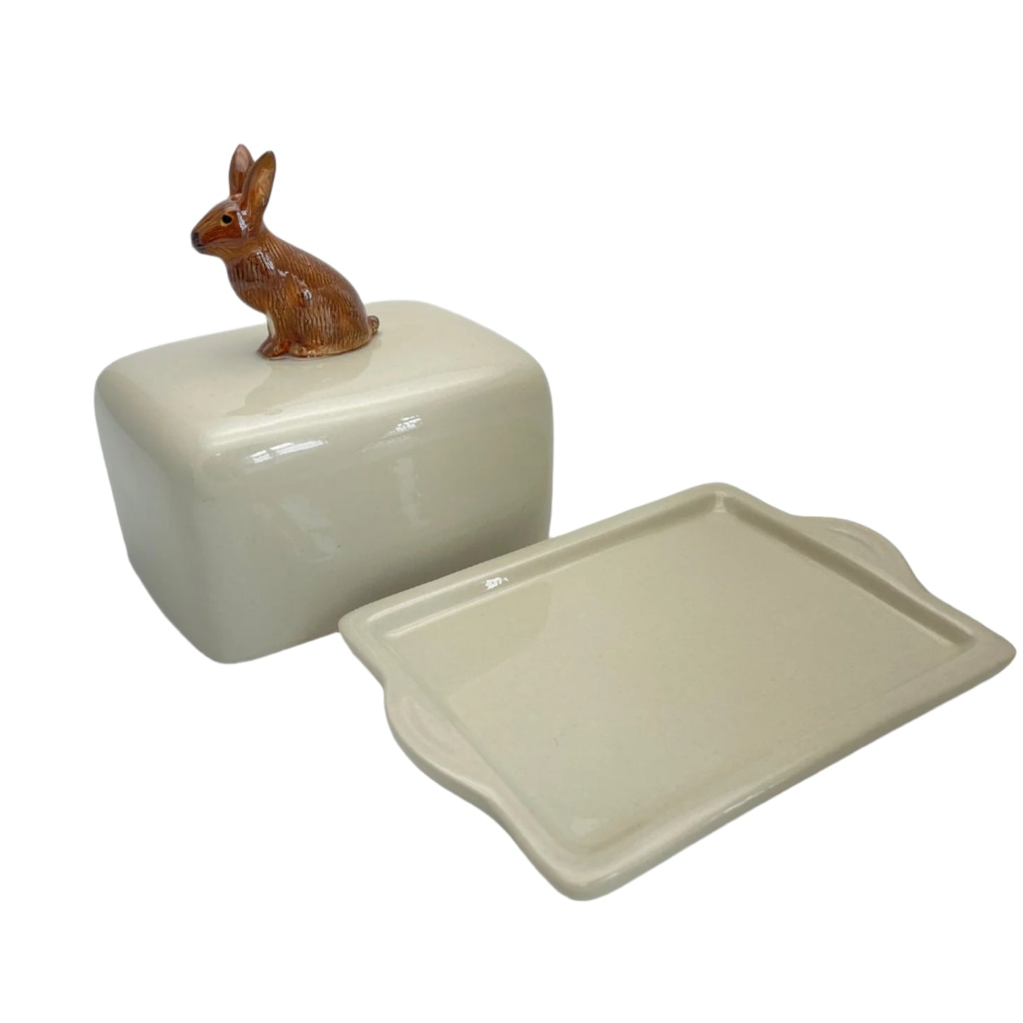 Hare Butter Dish