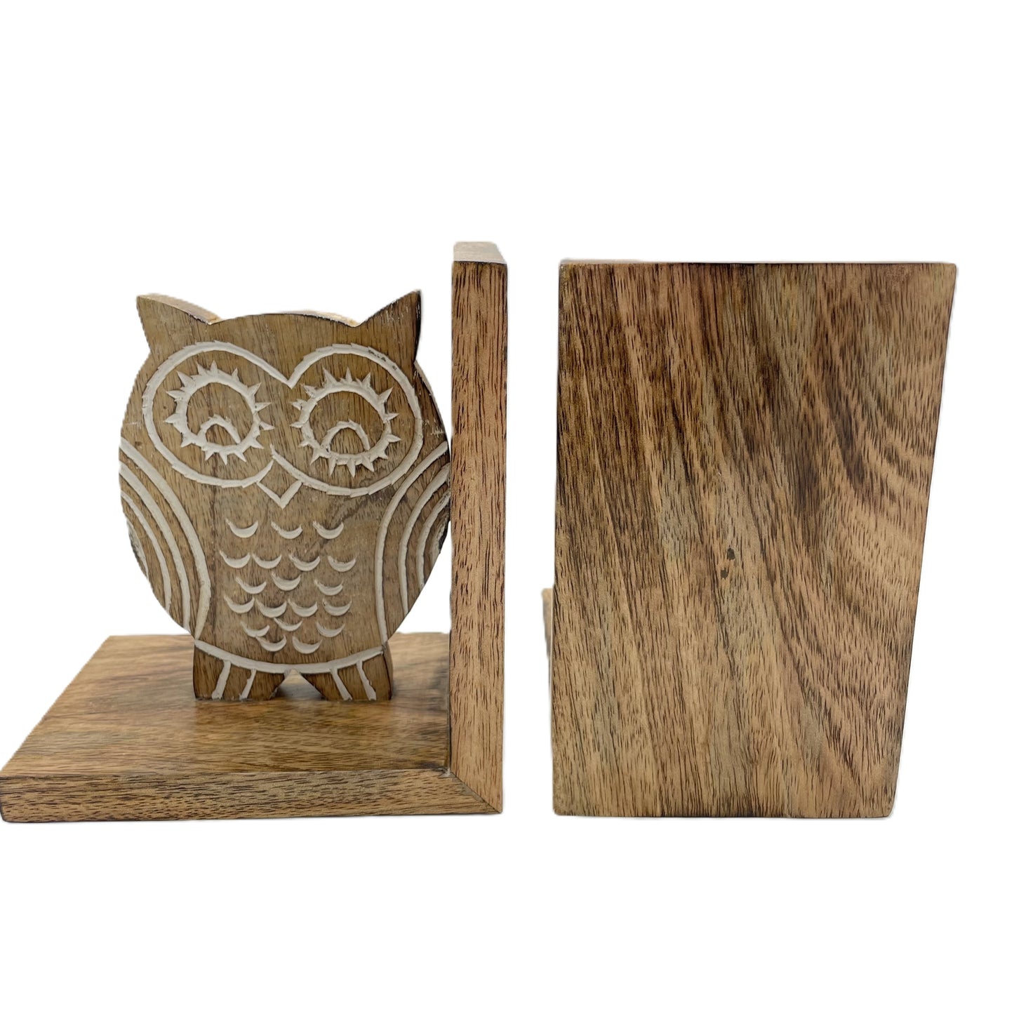 Wooden Owl Bookends Fair Trade Gift