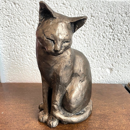 Frith - Maisie Sitting Cat Sculpture By Paul Jenkins