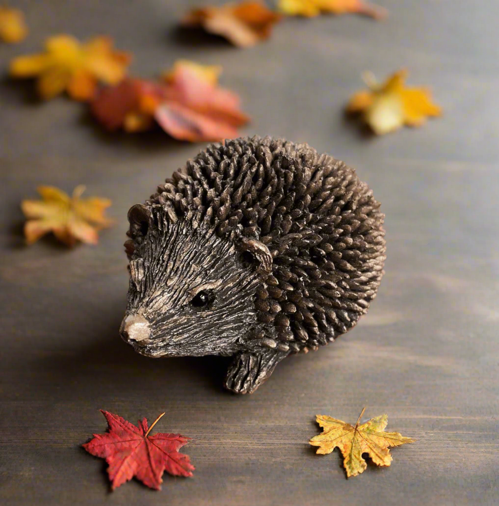 Frith - Prickly Baby Hoglet Hedgehog Sculpture By Thomas Meadows
