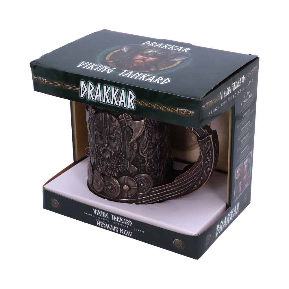 Viking Tankard Drakkar Dragon Boat With Lining