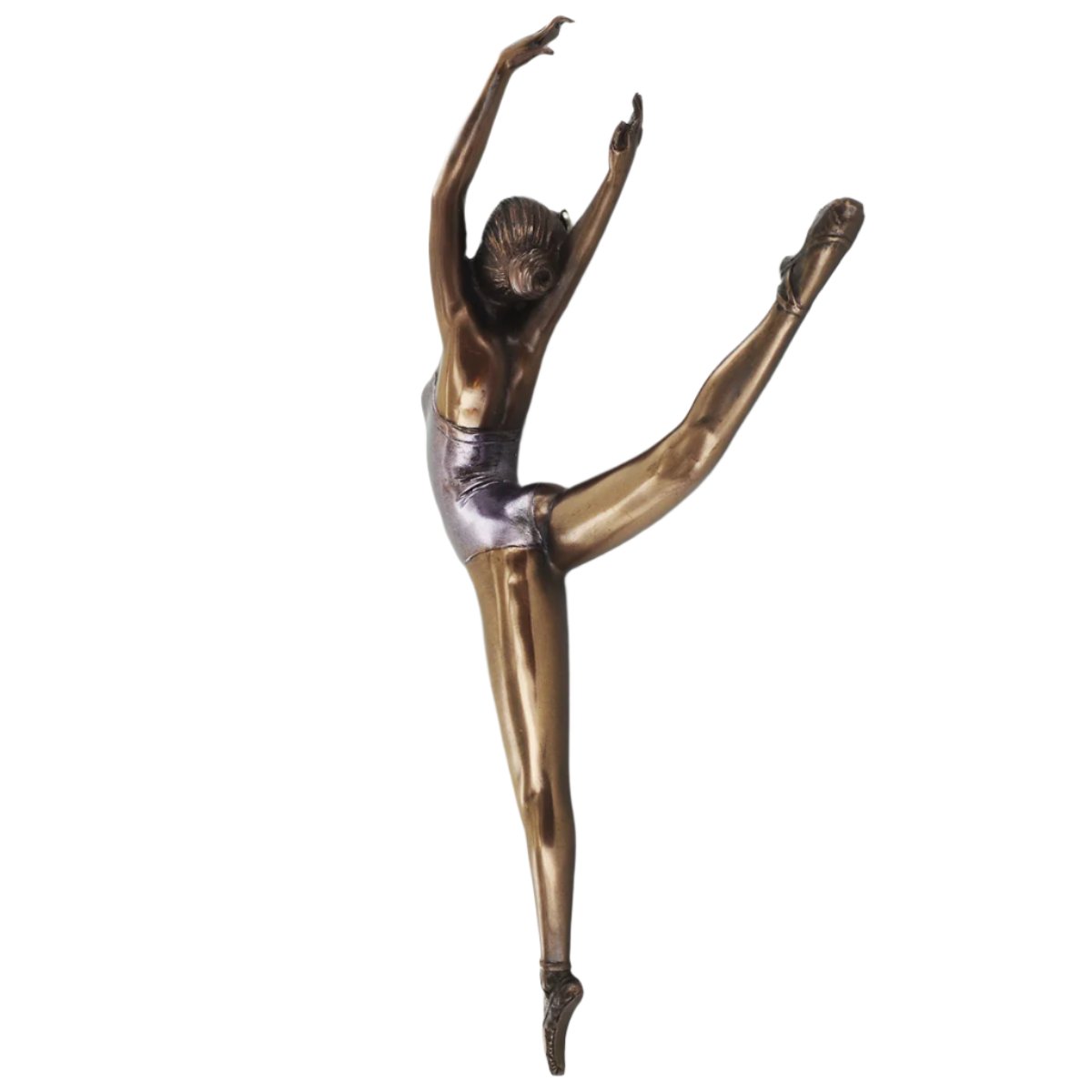 Ballerina Dancer On Point Wall Plaque Art Deco Style