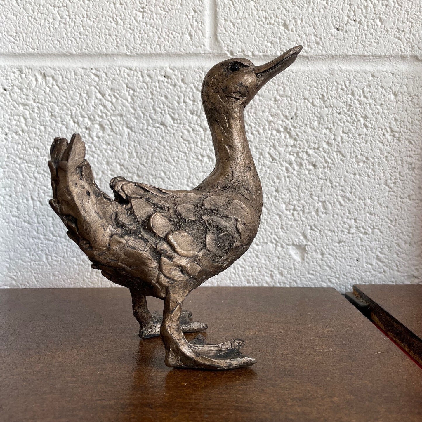 Frith - Dilly Duck With Beak Up Sculpture By Thomas Meadows