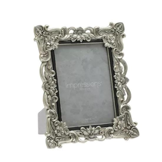 Antique Silver Vintage Style Photo Frame 5x7