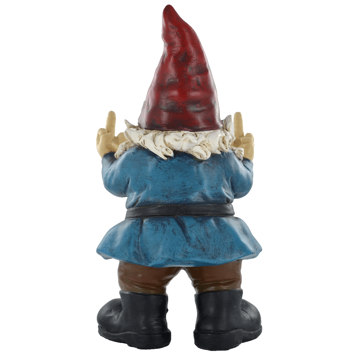 Gnome Grumpy Middle Finger Cheeky Rude Comical Decor Home Or Garden