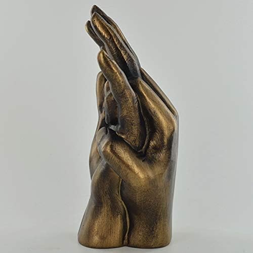 Hands Entwined Sculpture Bronze Effect Anniversary Engagement Wedding Gift Decor