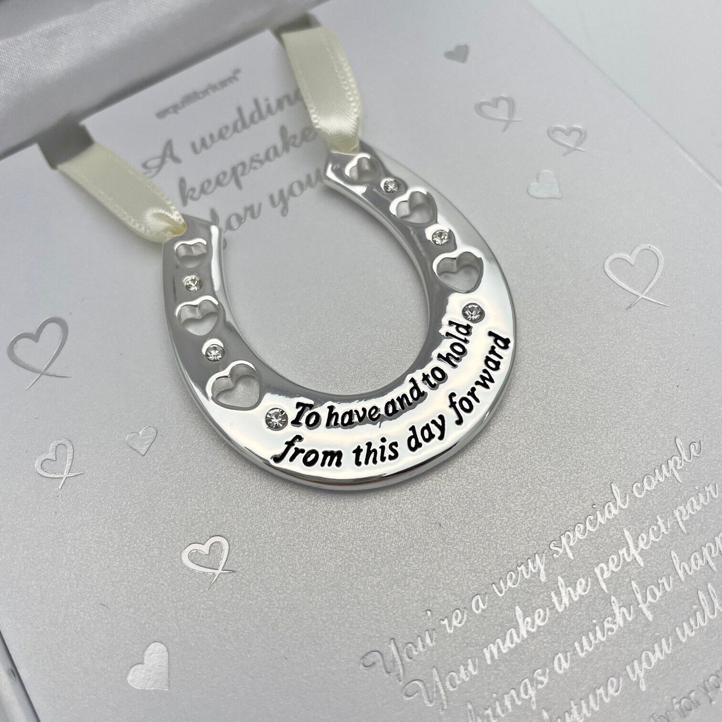 Wedding Horseshoe Keepsake Good Luck Token By Equilibrium