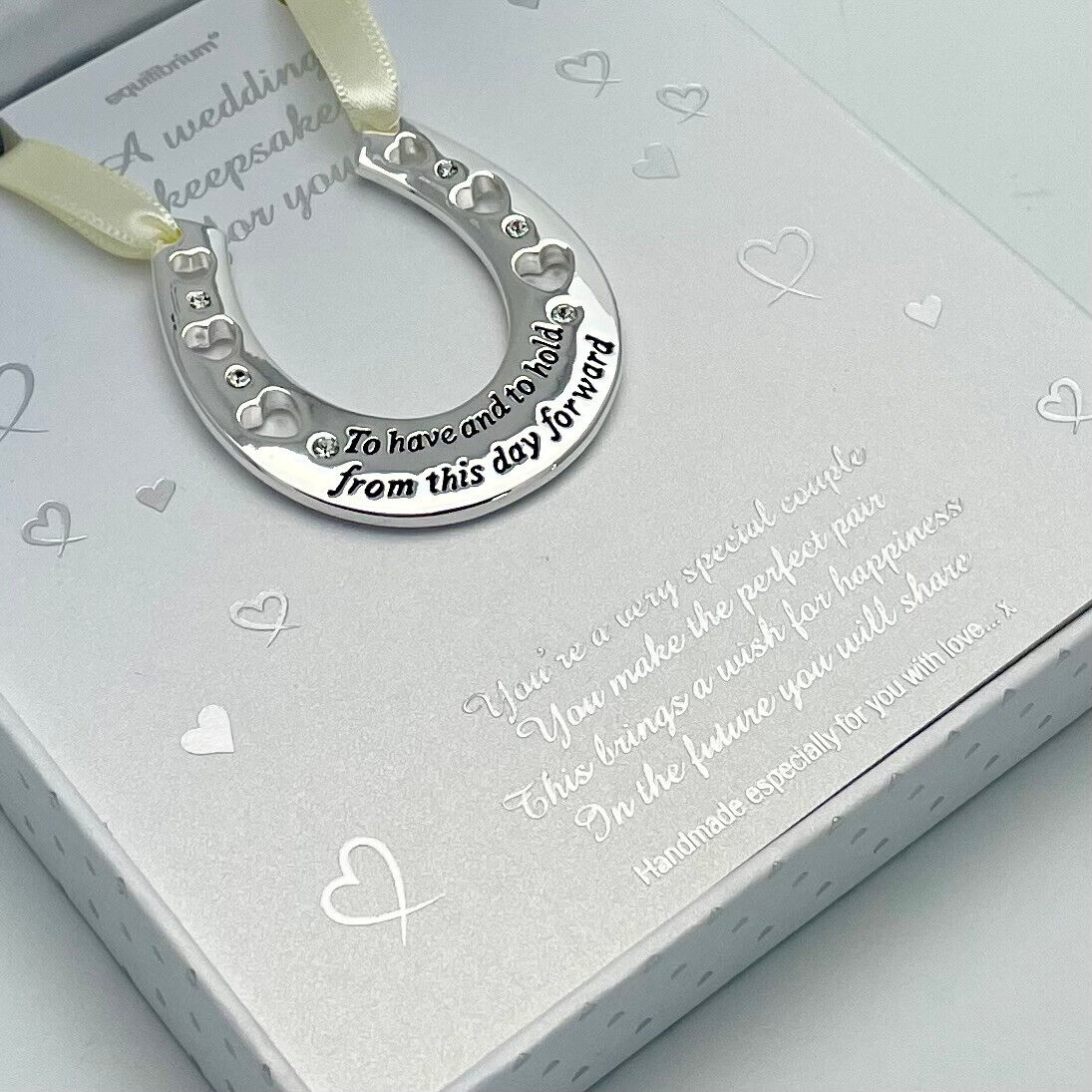 Wedding Horseshoe Keepsake Good Luck Token By Equilibrium