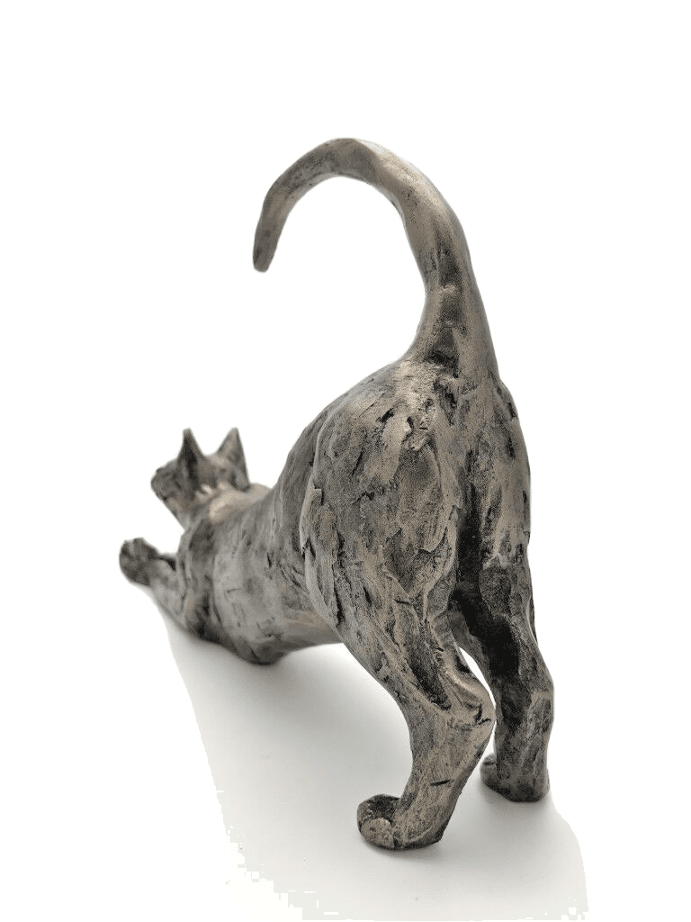 Frith - James Stretching Cat Sculpture By Paul Jenkins