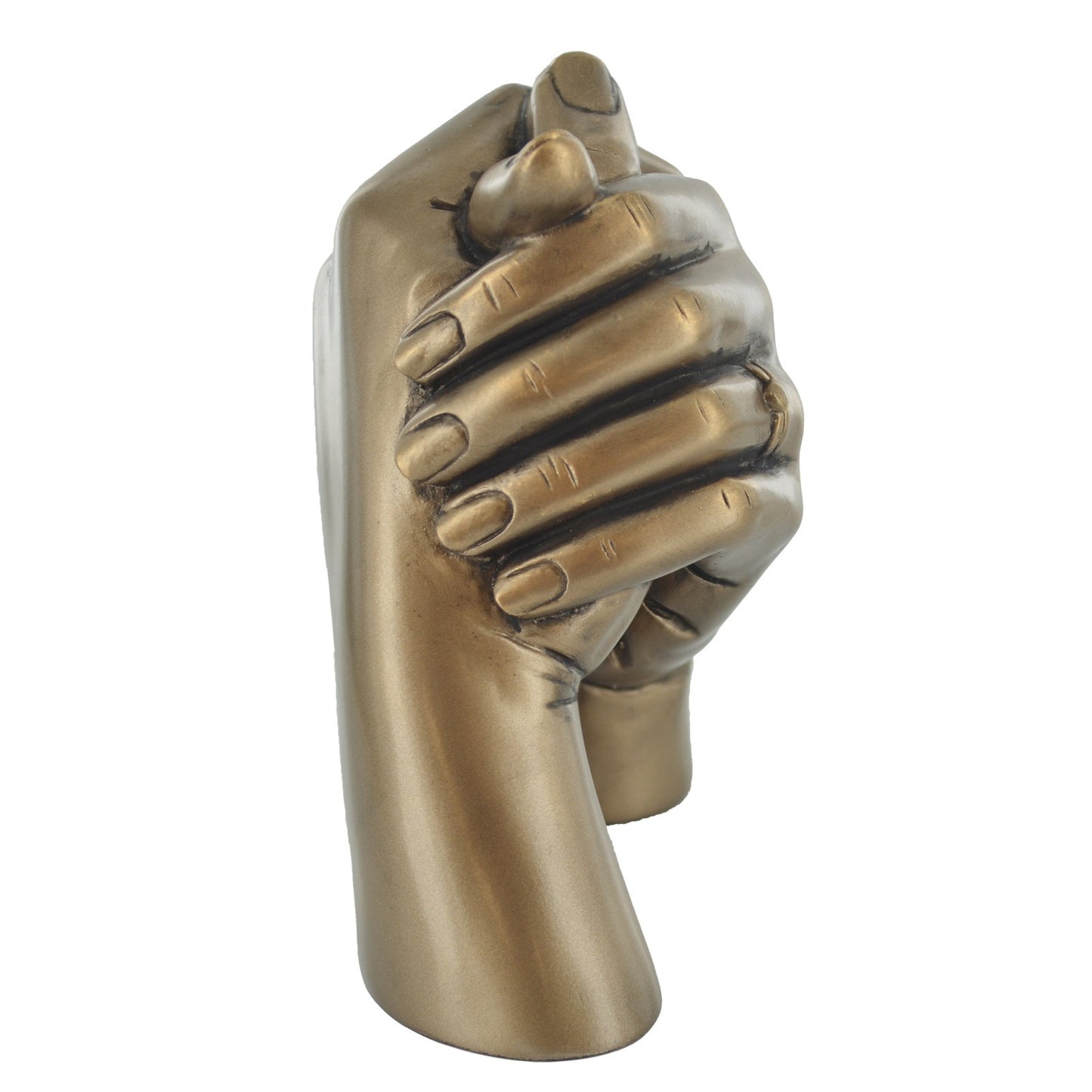 Marriage Holding Hands Cold Cast Bronze Sculpture