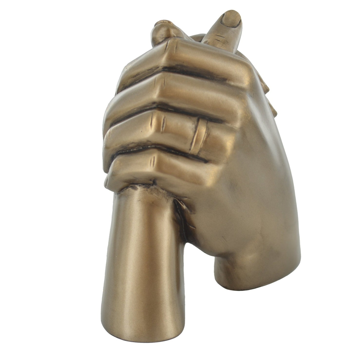 Marriage Holding Hands Cold Cast Bronze Sculpture