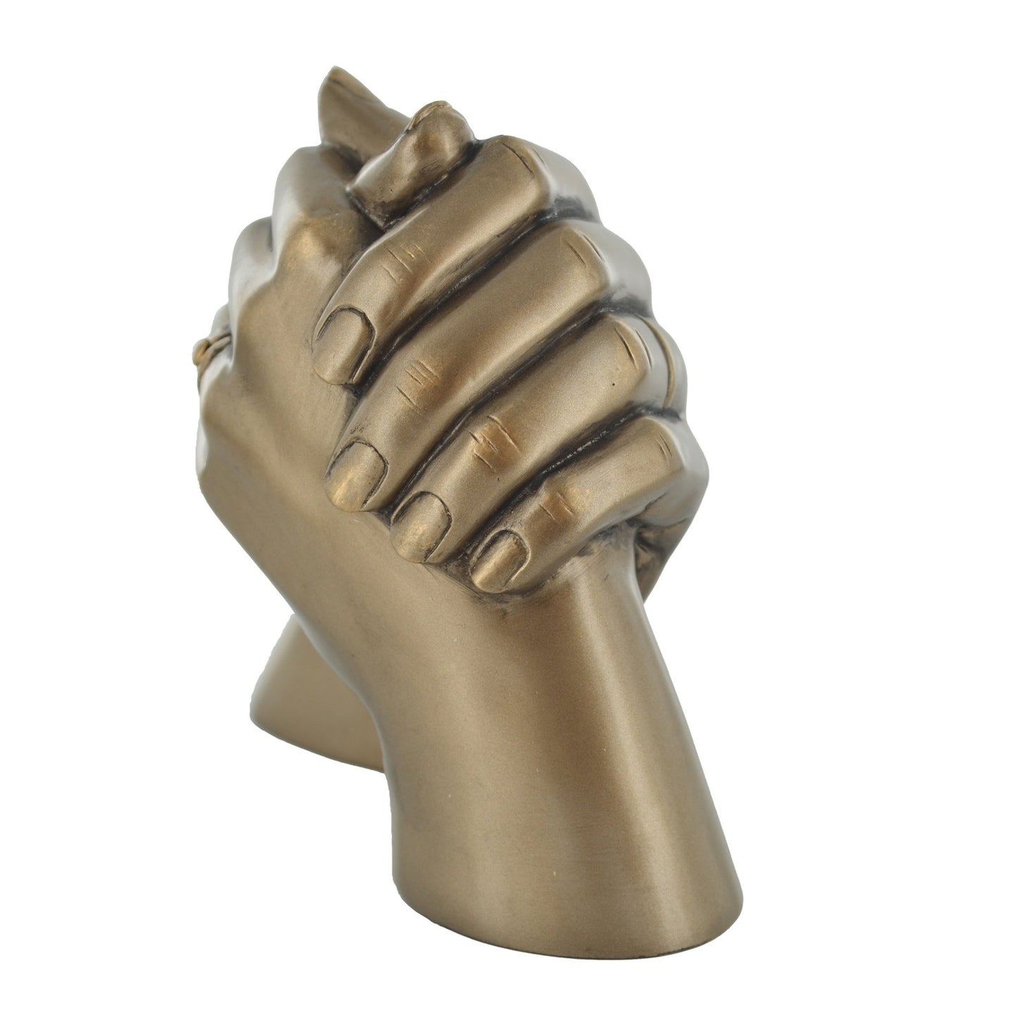 Marriage Holding Hands Cold Cast Bronze Sculpture