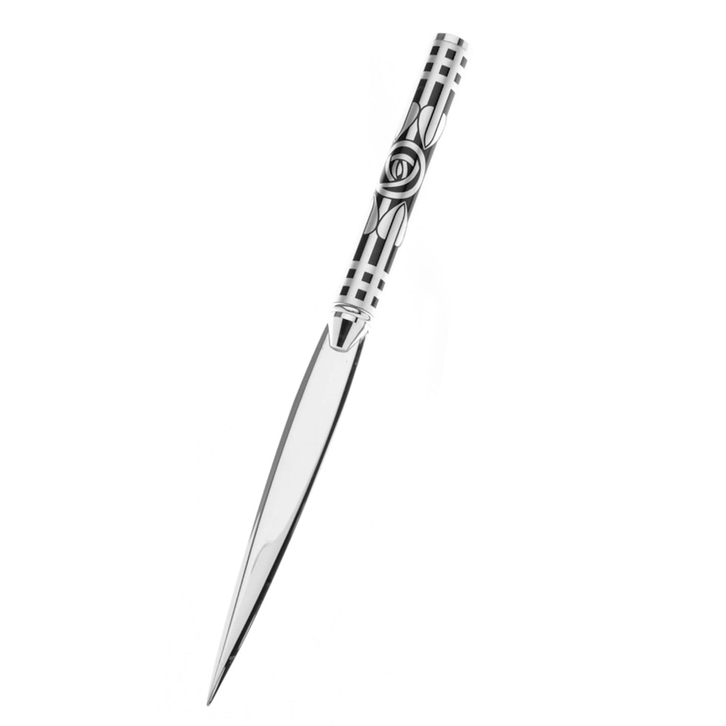 Silver Rose Mackintosh Design Metal Letter Opener - Present Days