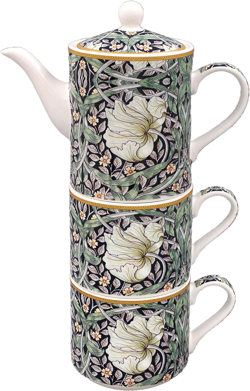 William Morris China Tea for 2 Set Pimpernel Pattern