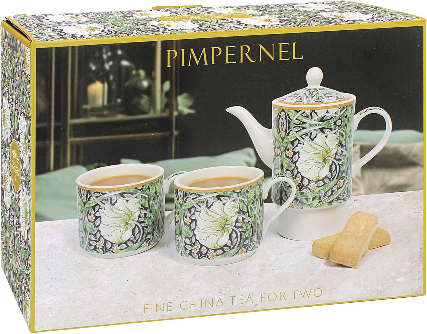 William Morris China Tea for 2 Set Pimpernel Pattern