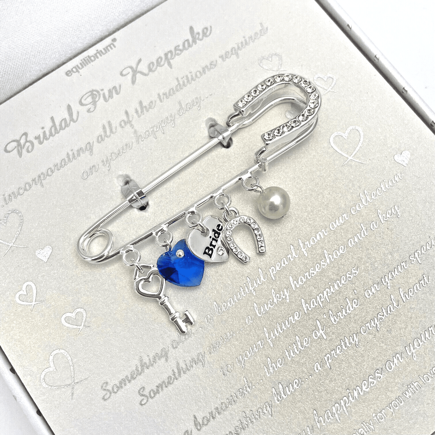 Wedding Pin Something Old, New, Borrowed, Blue By Equilibrium