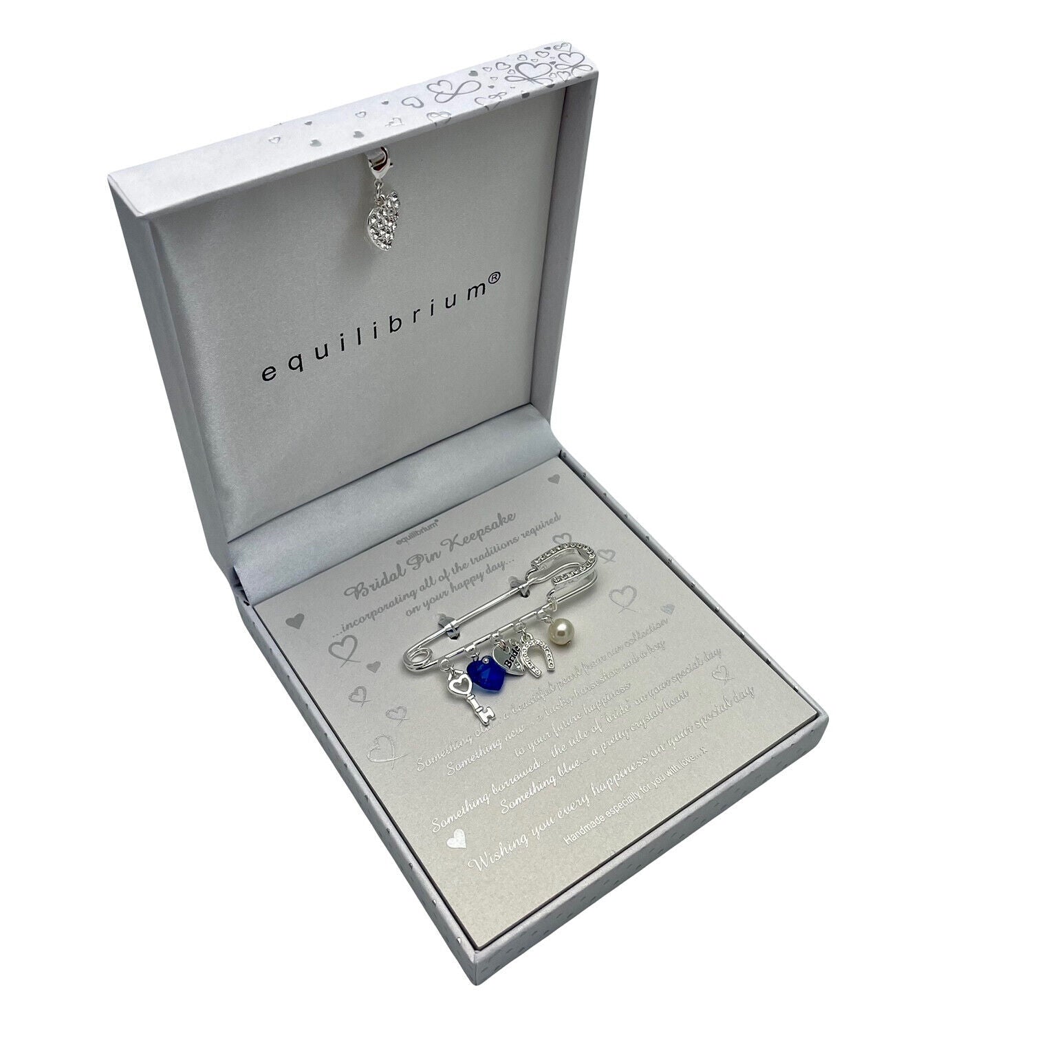 Wedding Pin Something Old, New, Borrowed, Blue By Equilibrium