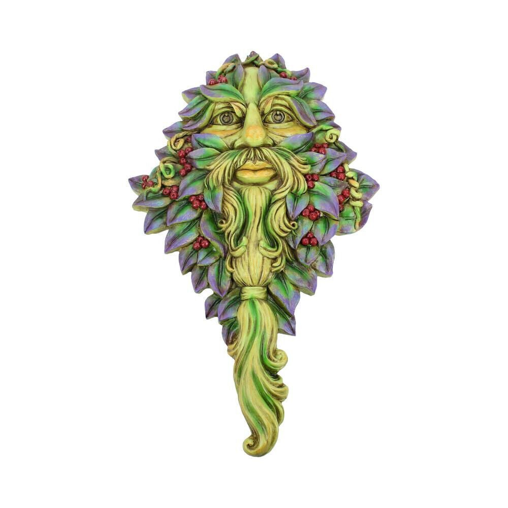 Winters Watch, Green Man Wall Plaque Tree Spirits Wiccan Pagan