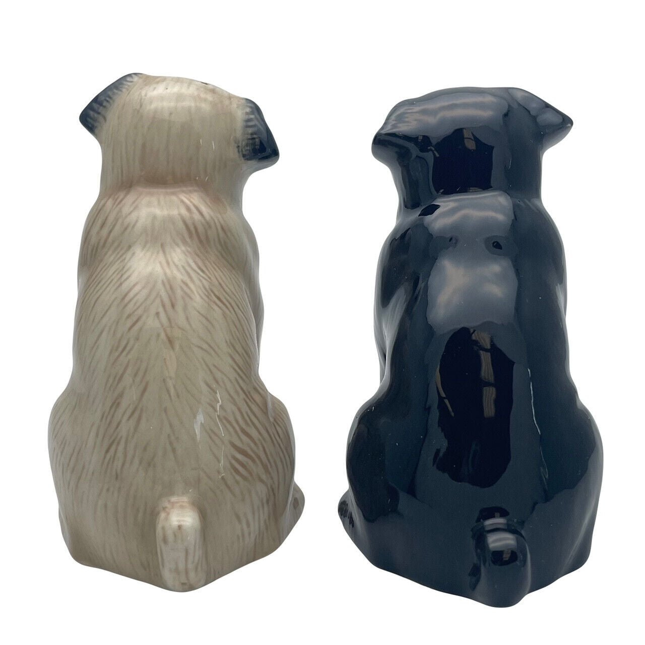 Pug Fawn & Black Salt & Pepper Shakers