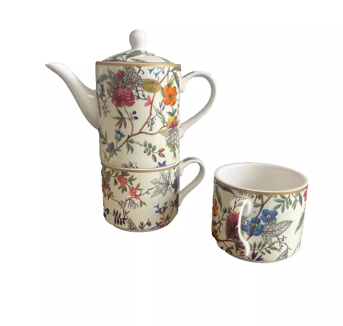 William Killburn China Tea for 2 Set Floral Pattern Gift Idea
