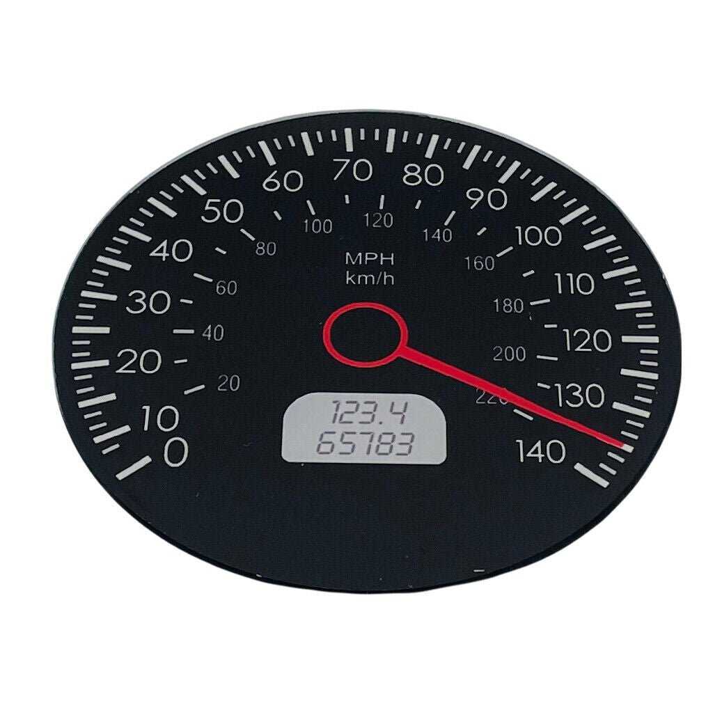 Speedometer Glass Drink Coasters Set of 6