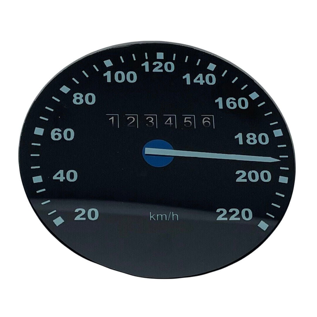 Speedometer Glass Drink Coasters Set of 6