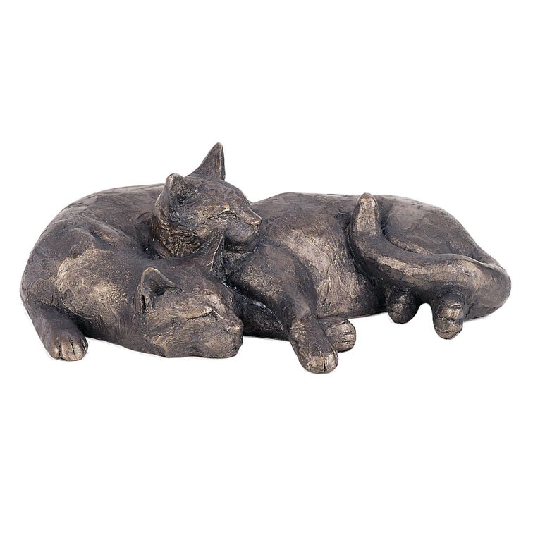 Frith - Spider and Cobweb Double Cat Sculpture