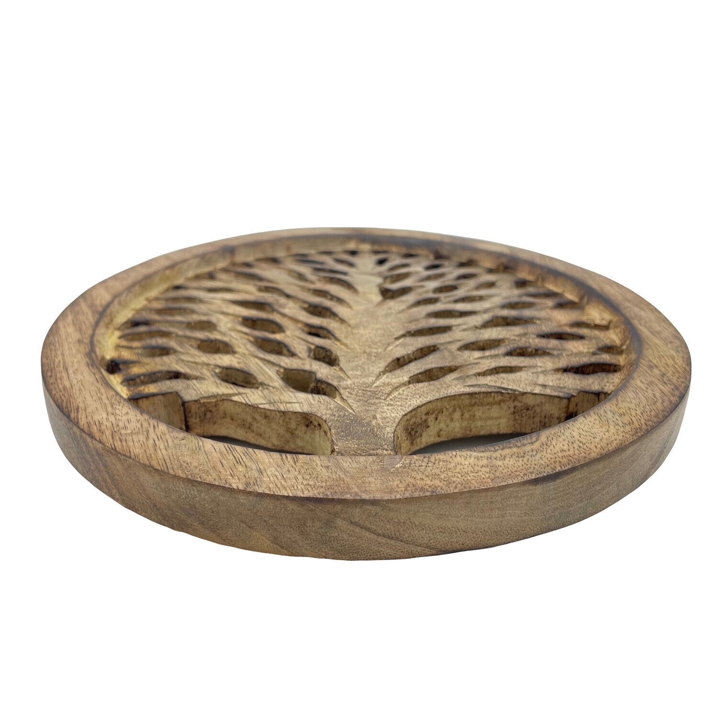 Mango Wood Tree of Life Trivet Fair Trade Product