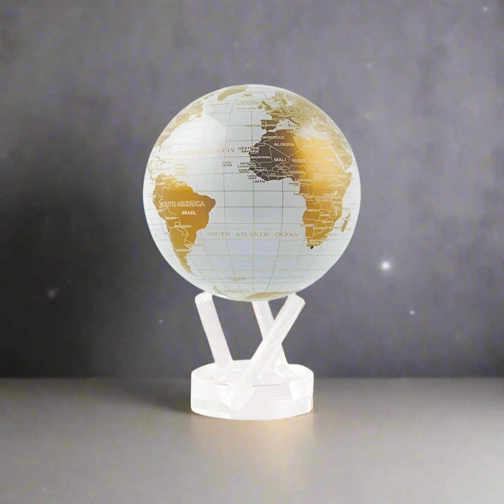 MOVA White & Gold 4.5" Globe