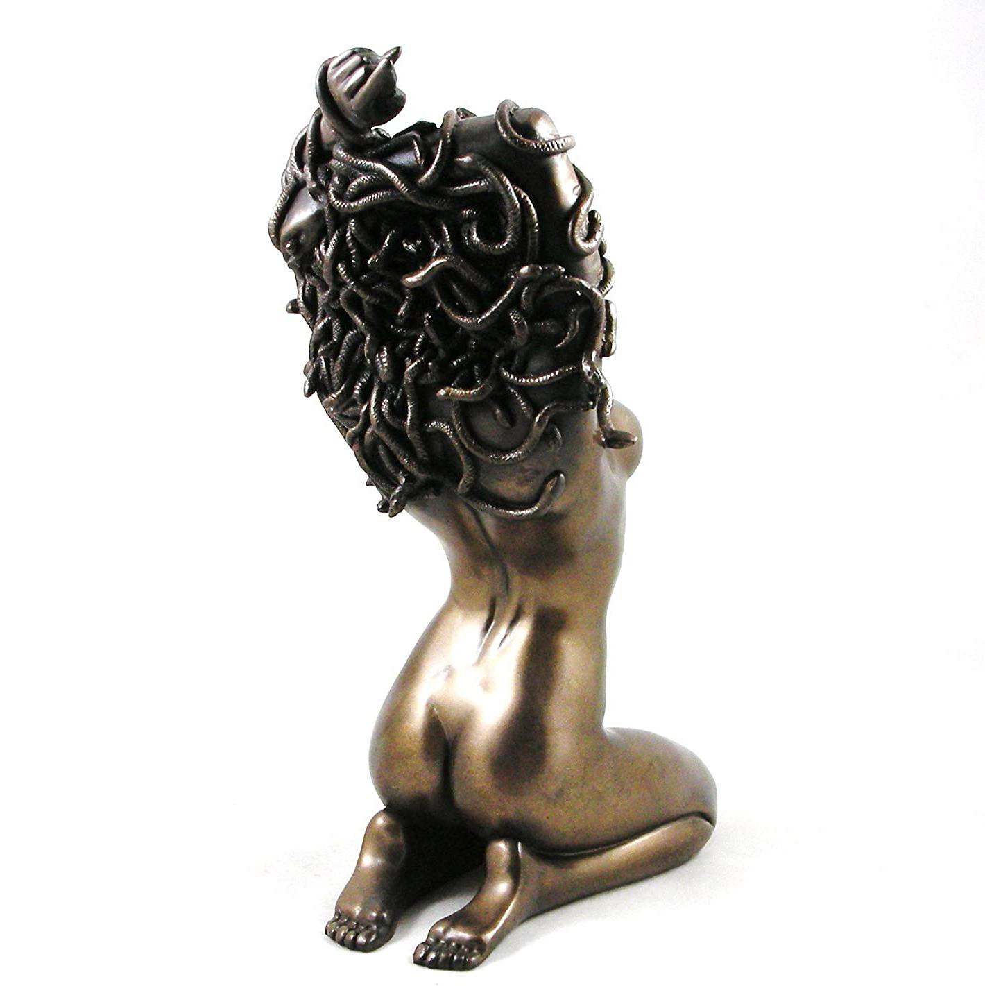 Temptation Of Medusa Sculpture In Cold Cast Bronze