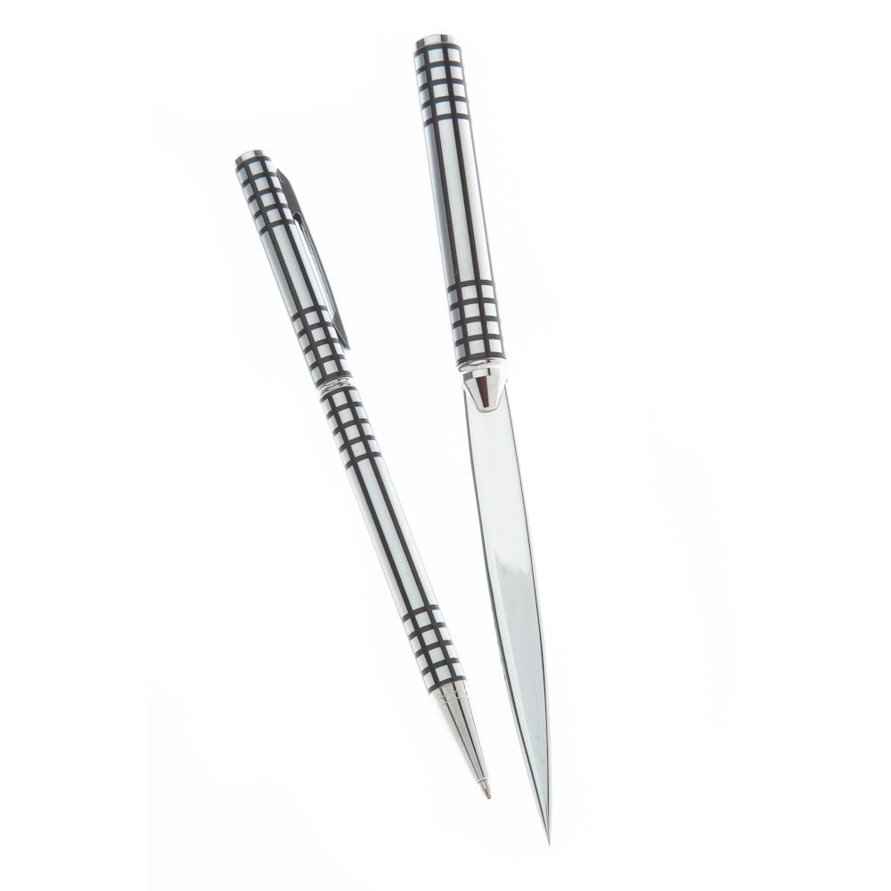 Pen & Letter Opener Gift Set Mackintosh Lattice Design