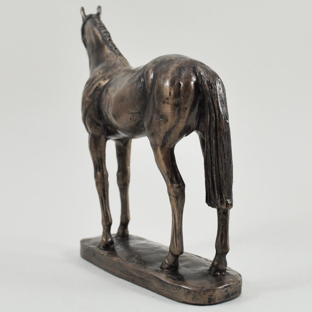 Horse Figure By David Geenty Signed Cold Cast Bronze Epsom Dandy